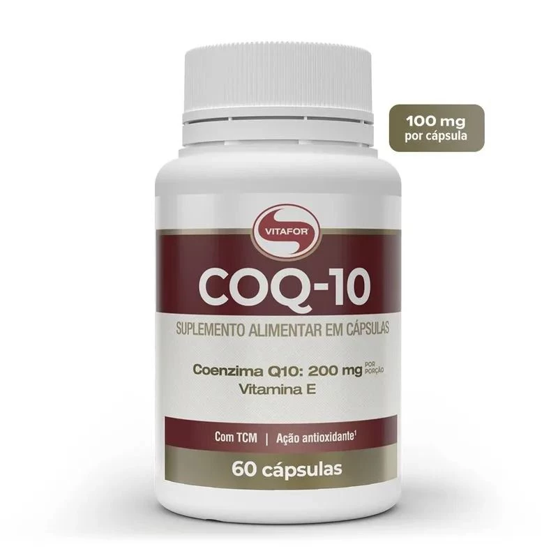 Coenzima Q10 Vitafor 60 cápsulas (200mg p/porção)