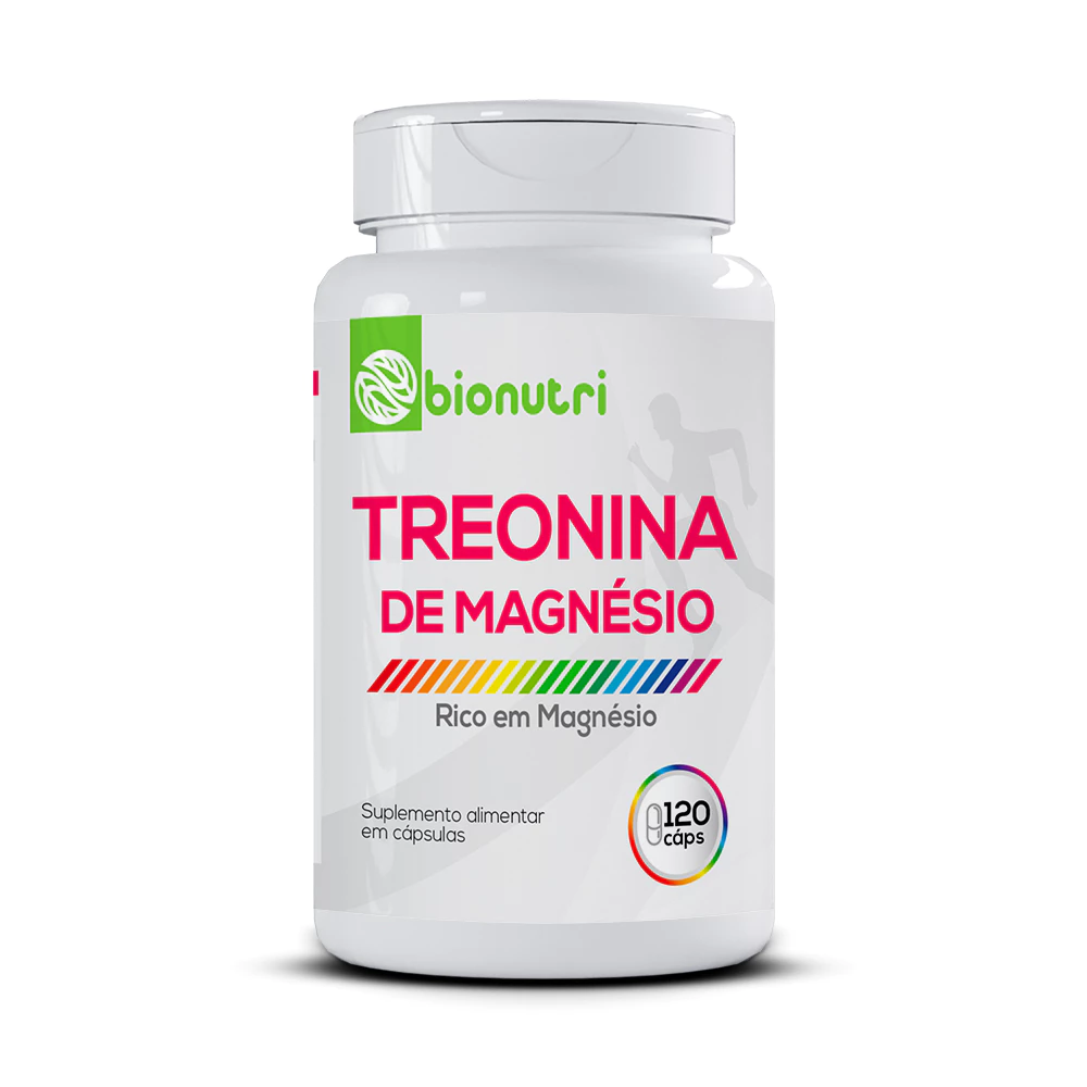 Treonina de Magnésio 120 Cápsulas Bionutri